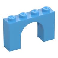 Brick Arch 1 × 4 × 2 Medium Blue