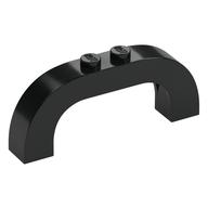 Brick Arch 1 × 6 × 2 Curved Top Black