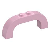 Stein Bogen 1 × 6 × 2 gebogen oben Rosa