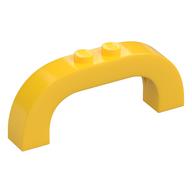 Stein Bogen 1 × 6 × 2 gebogen oben Gelb