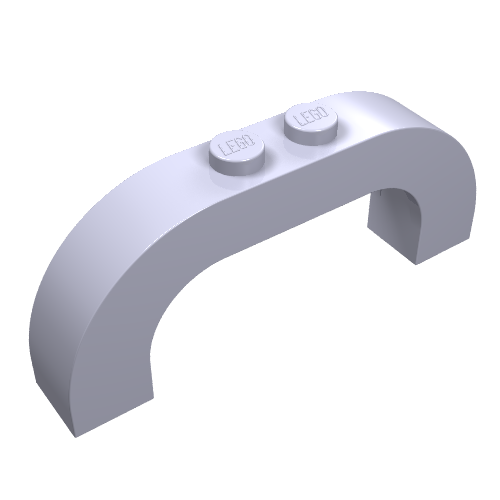 Brick Arch 1 × 6 × 2 Curved Top Light Violet