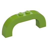 Brick Arch 1 × 6 × 2 Curved Top Lime