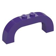 Stein Bogen 1 × 6 × 2 gebogen oben Dunkellila