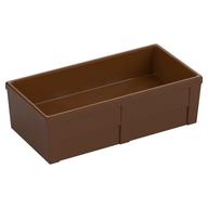 Duplo Container Box 2 × 4 (Horse Trough New Style) Rotbraun