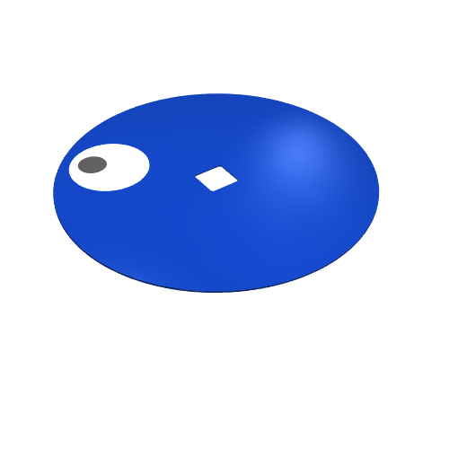 Circle with Eye Print Lime