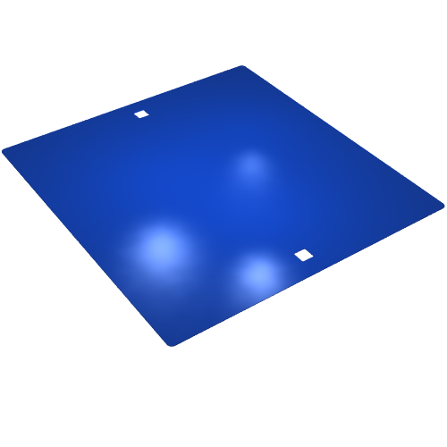 Sheet, Rectangle 24 × 28 with 2 Square Holes Limette