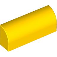 Brick Curved 1 × 4 × 1 1/3 No Studs, Lowered Inside Support Gelb