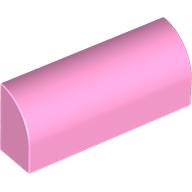 Brick Curved 1 × 4 × 1 1/3 No Studs, Lowered Inside Support Bright Pink
