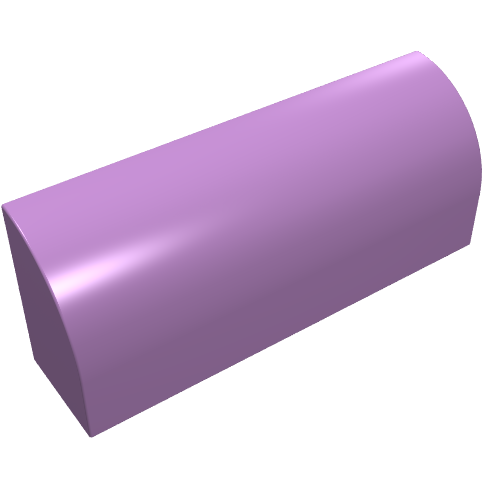 Brick Curved 1 × 4 × 1 1/3 No Studs, Lowered Inside Support Mittellavendel