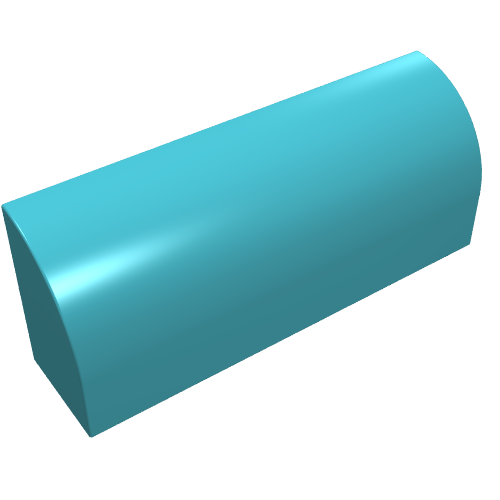 Brick Curved 1 × 4 × 1 1/3 No Studs, Lowered Inside Support Mittelazur