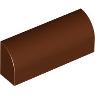 Brick Curved 1 × 4 × 1 1/3 No Studs, Lowered Inside Support Rotbraun