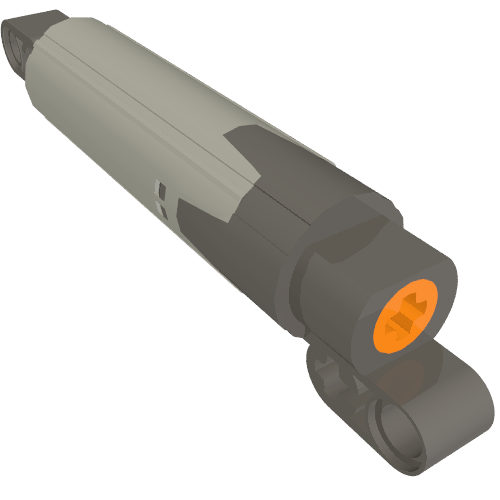 Technic Linear Actuator with Dark Bluish Gray Ends [Improved Version]