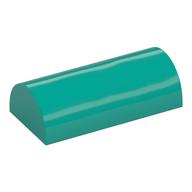 Brick Curved 2 × 4 Double, No Studs, without Groove Dark Turquoise