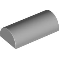 Bogenstein 2 × 4 doppelt, Nr. Noppen, mit Rille