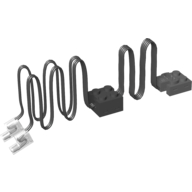Light Unit, LED with Black Cable, Power Functions Black