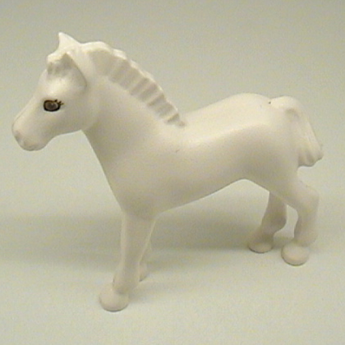 Belville, Animal, Horse / Foal with Dark Orange Iris White
