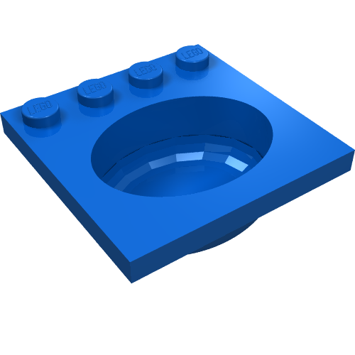 Sink 4 × 4 with Elliptical Basin Blue