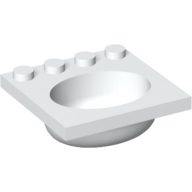Sink 4 × 4 with Elliptical Basin