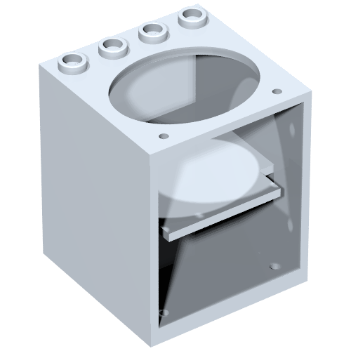 Belville, Cupboard 4 × 4 × 4 with Elliptical Hole for Sink Light Violet