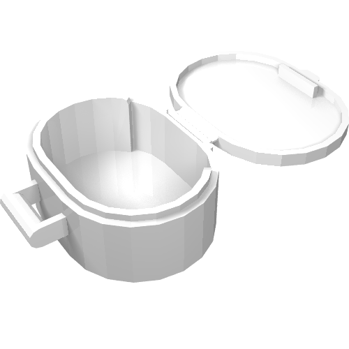 Belville / Scala, Bag / Case, Oval White