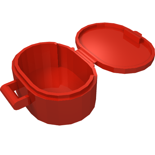 Belville / Scala, Bag / Case, Oval Red