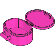 Belville / Scala, Bag / Case, Oval Dark Pink