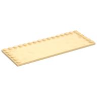 Plate Special 6 × 16 with Studs on 3 Edges Beige