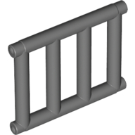 Bar 1 × 4 × 3 [End Tabs] Dark Bluish Gray