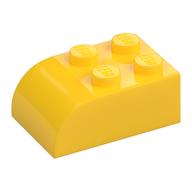 Brick Curved 2 × 3 Yellow