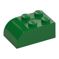 Brick Curved 2 × 3 Green