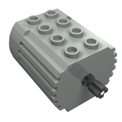 Motor, 4.5V Type 2 for 2-Prong Connectors with Middle Pin Hellgrau