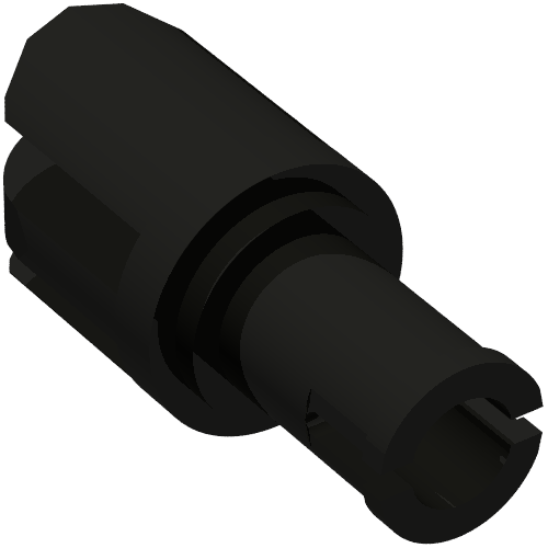 Arm Piece with Pin, 3 Fingers Schwarz