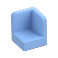 Paneel 1 × 1 × 1 Ecke Leuchtendes Hellblau