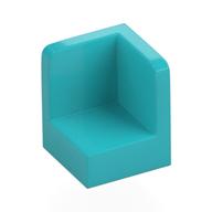 Panel 1 × 1 × 1 Corner Medium Azure