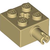 Brick Special 2 × 2 with Pin and Axle Hole Tan
