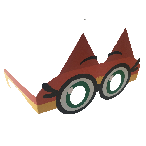 Play Gear, Glasses Mask (Dr. Fox Print) [Keine Farbe/Beliebige Farbe]