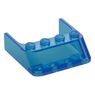 Windschutzscheibe 4 × 4 × 1 Transparent-Dunkelblau