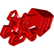 Large Figure Foot, with Ball Joint Socket with Flat Top 3 × 6 × 2 1/3 Red