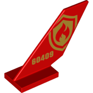 Tail Shuttle with Gold '60409', Fire Fighter Symbol print Red