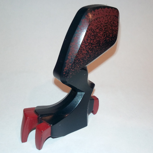 Creature Body Part, Dragon Leg, Left with Dark Red Claws and Hip Print Schwarz