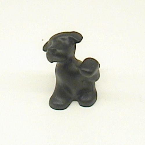 Animal, Dog, Raised Paw [Plain] Black