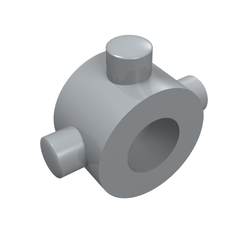 Technic Universal Joint 3L Centre Light Bluish Gray