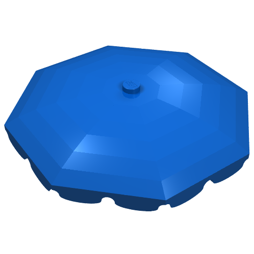 Belville, Equipment, Umbrella Top with Rounded Bottom Flaps Blau