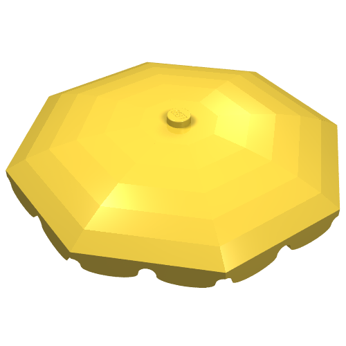 Belville, Equipment, Umbrella Top with Rounded Bottom Flaps Yellow