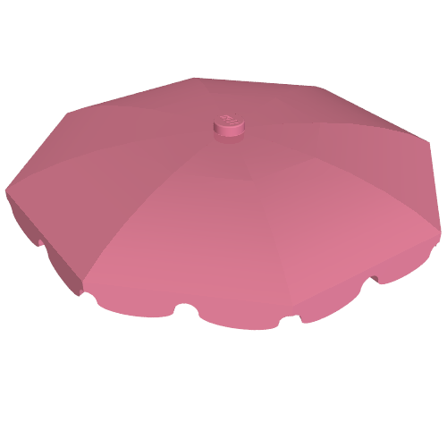 Belville, Equipment, Umbrella Top with Rounded Bottom Flaps Medium Dark Pink