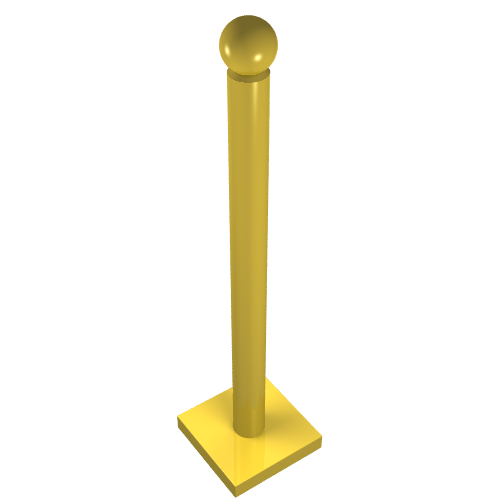 Belville Umbrella Stand with Square Base Yellow