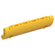 Technic Panel Curved 11 × 3 with 2 Pin Holes through Panel Surface Yellow