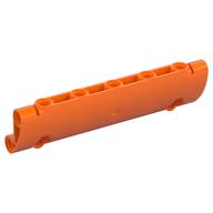 Technic Panel Curved 11 × 3 with 2 Pin Holes through Panel Surface Orange