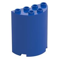 Cylinder Half 2 × 4 × 4 Blue