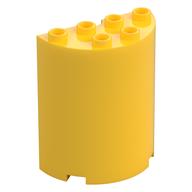 Cylinder Half 2 × 4 × 4 Yellow